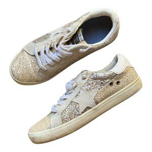 Vintage Havana Evie Sneakers Women's Size 8.5 Glitter Multi Gold